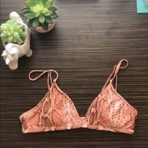 Snakeskin Bikini Top